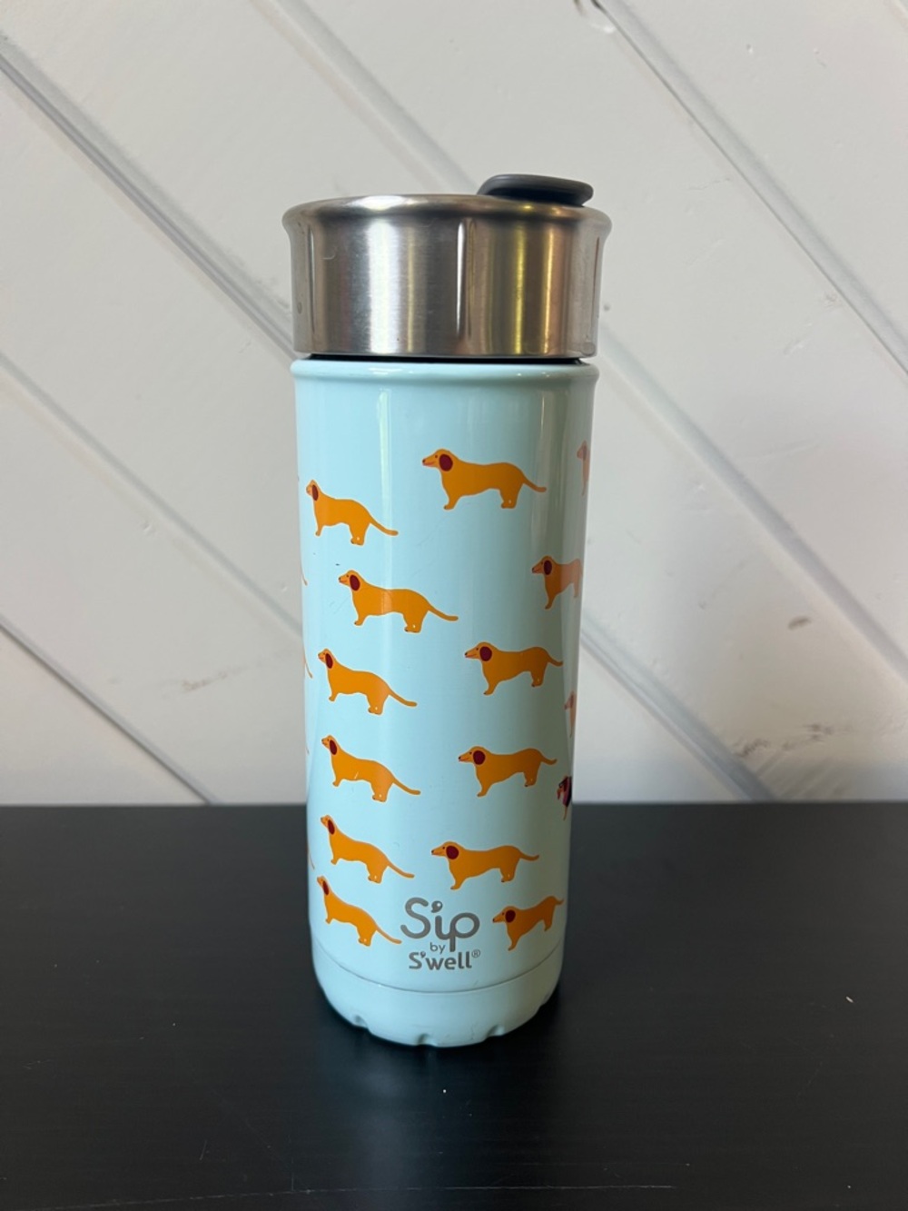 Sip by Swell Insulated Stainless Steel Travel Cup Super Dog